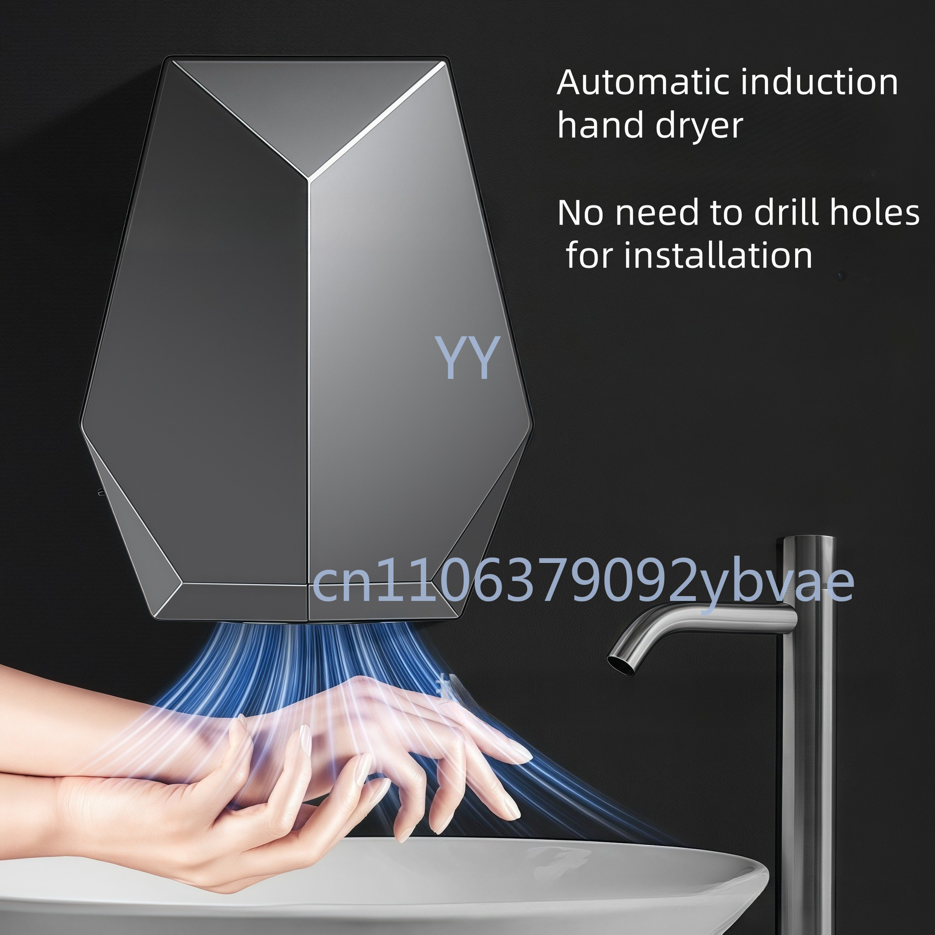 Home Bathroom Hand Dryer - Intelligent Automatic Induction Hand Dryer Commercial