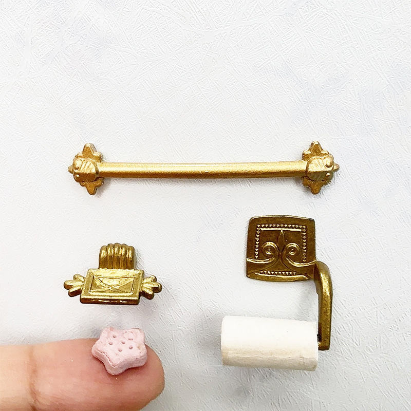 Bathroom Home Improvement - ●1/12 Dollhouse Simulation Paper Towel Rack