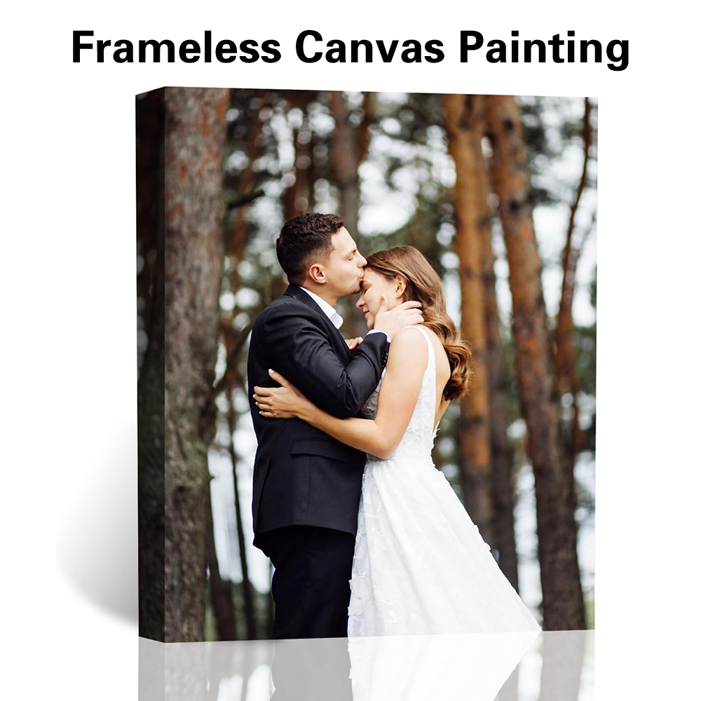 Home Bathroom Wall Decor - 1pc Frameless Personalize Custom Photo marry