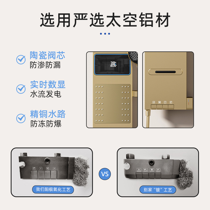 Space-Gray Smart Digital Displ - Home In Bathroom avis et prix