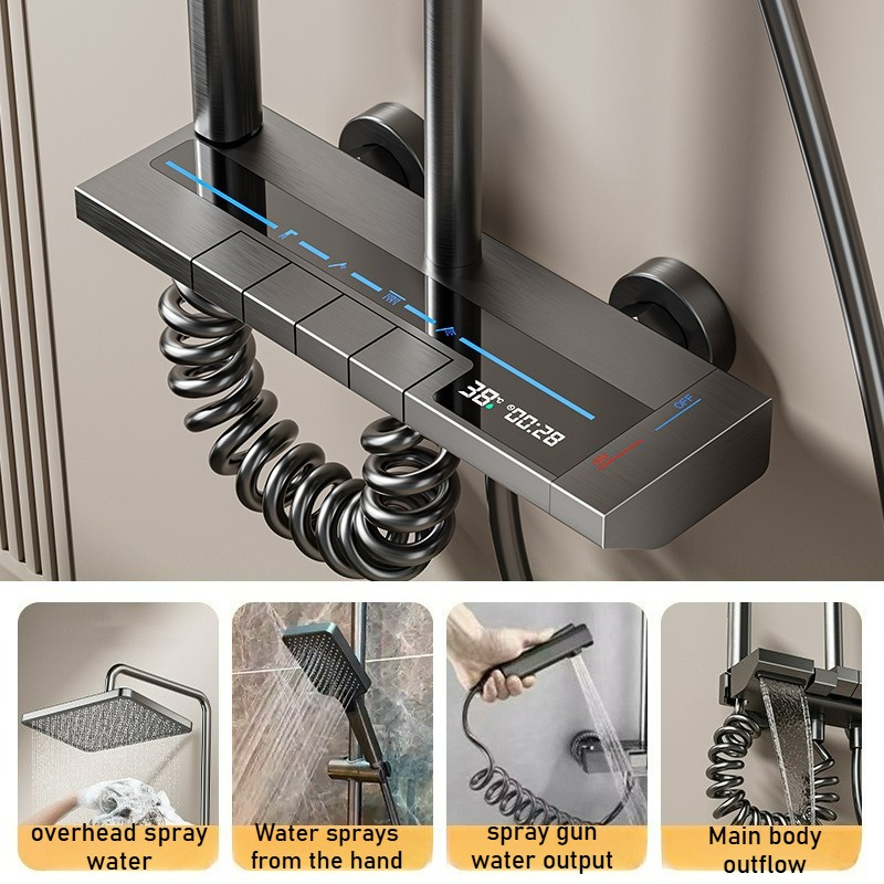 LED Digital Display Shower Set - Bathroom Home Improvement avis et prix