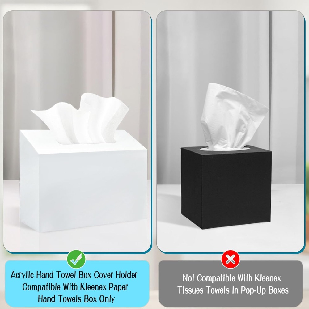 Acrylic Hand Towel Box Cover H - Home Bathroom Paper Towel Dispenser avis et prix