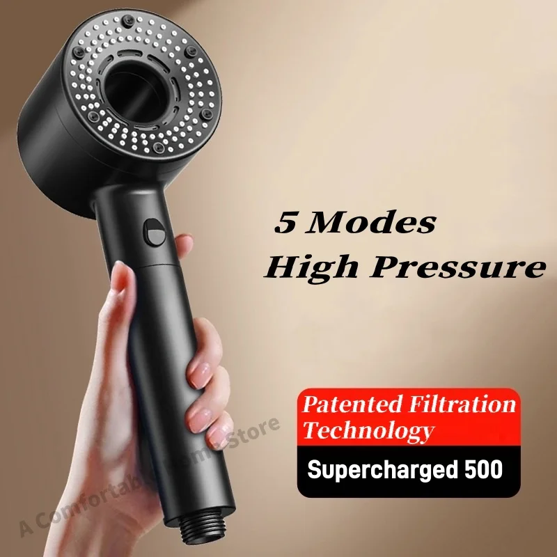 5 Modes Shower Head High Press - Bathroom Home Improvement avis et prix