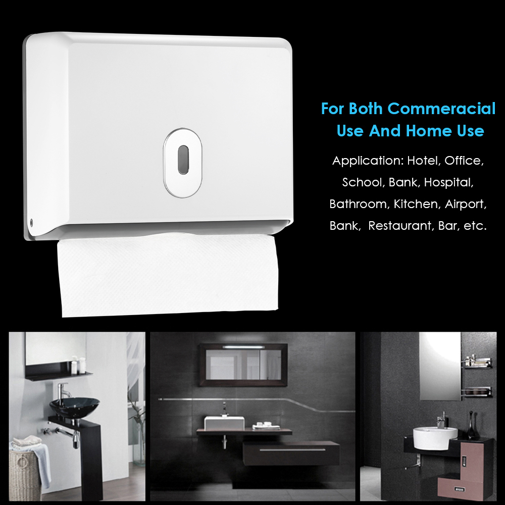 ABS Material Rectangular Wall- - Home Bathroom Paper Towel Dispenser avis et prix
