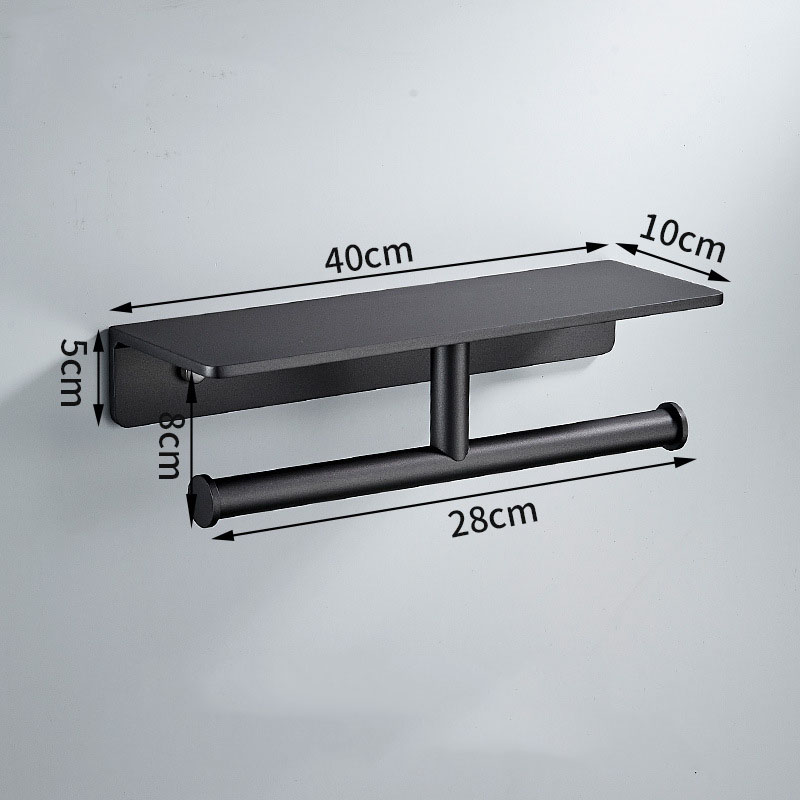 Aluminum Grey/Black Paper Towe - Home Bathroom Paper Towel Dispenser avis et prix