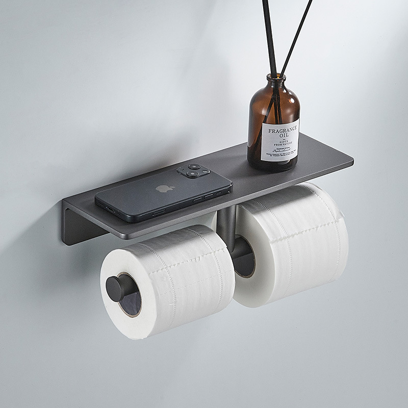 Aluminum Grey/Black Paper Towe - Home Bathroom Paper Towel Dispenser avis et prix