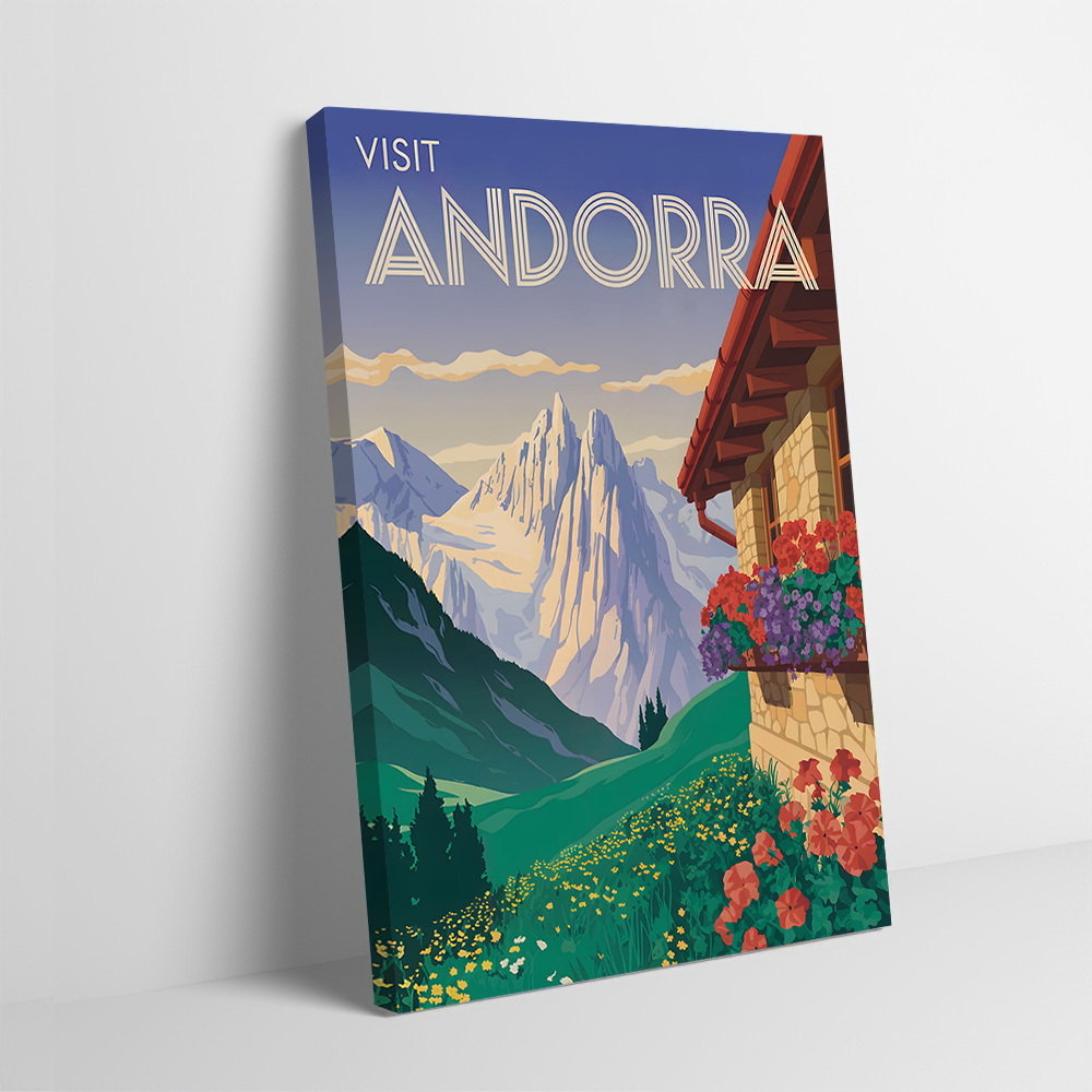 Visit Andorra Travel Poster Cu - Bathroom Home Visit avis et prix