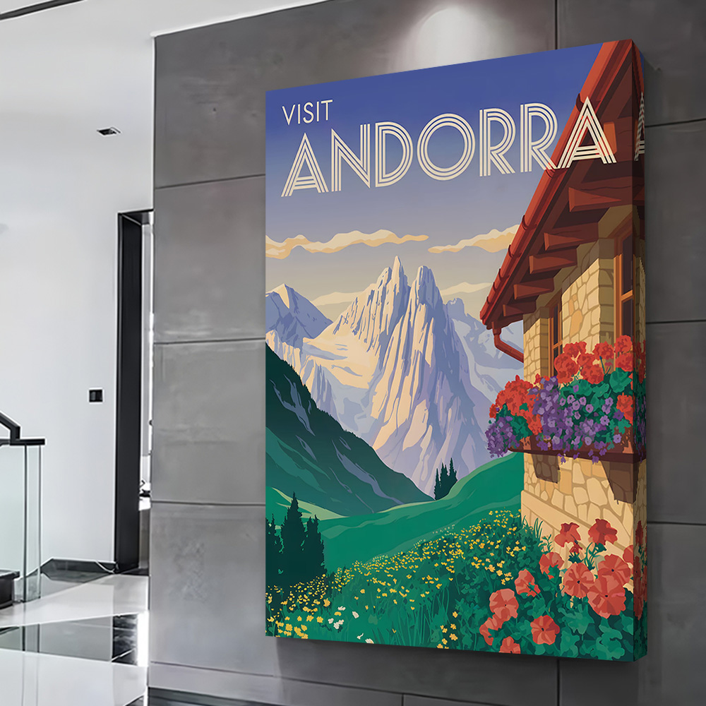Visit Andorra Travel Poster Cu - Bathroom Home Visit avis et prix