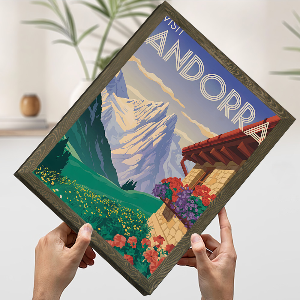 Visit Andorra Travel Poster Cu - Bathroom Home Visit avis et prix