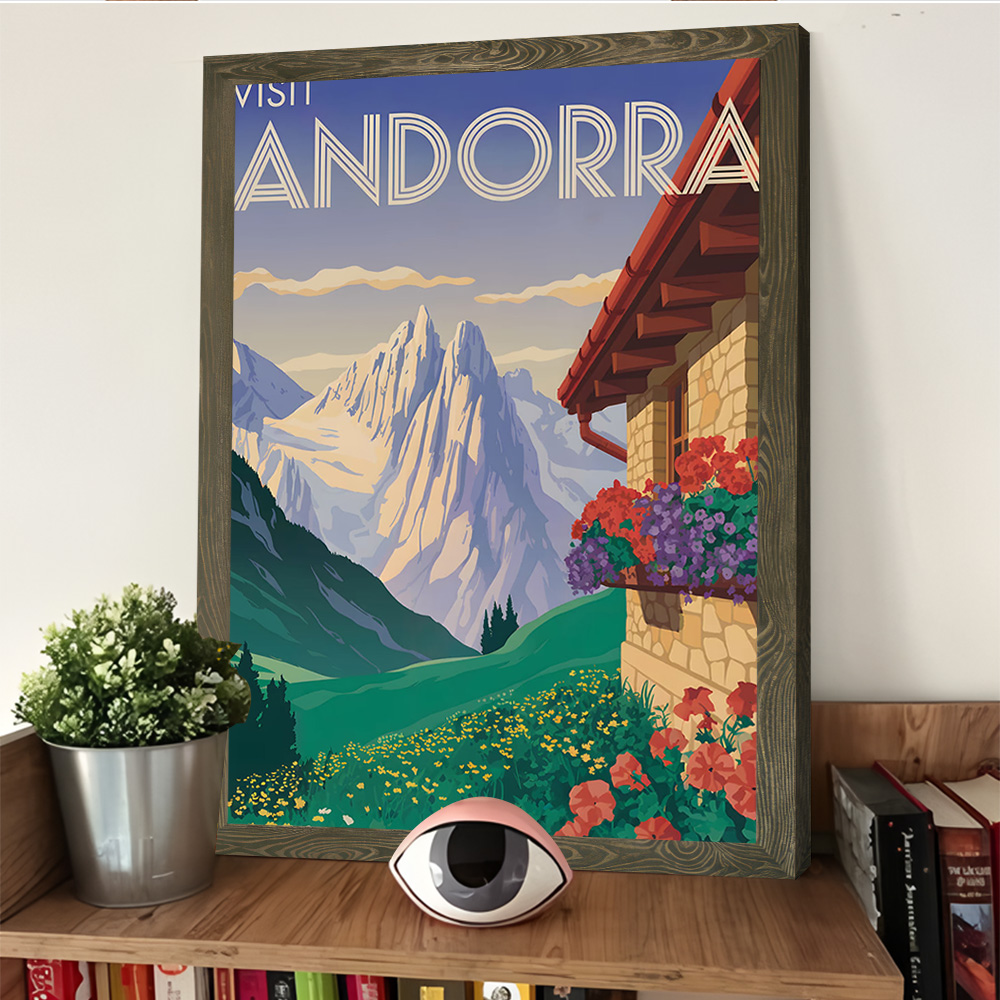 Visit Andorra Travel Poster Cu - Bathroom Home Visit avis et prix