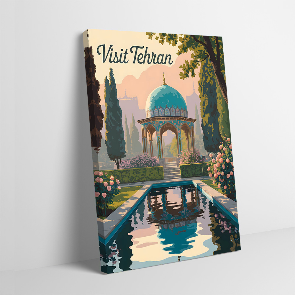 Visit Tehran Travel Poster Cus - Bathroom Home Visit avis et prix