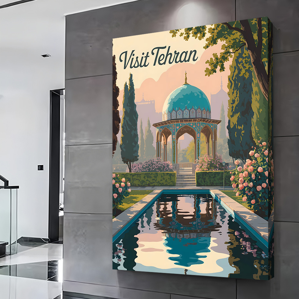 Visit Tehran Travel Poster Cus - Bathroom Home Visit avis et prix