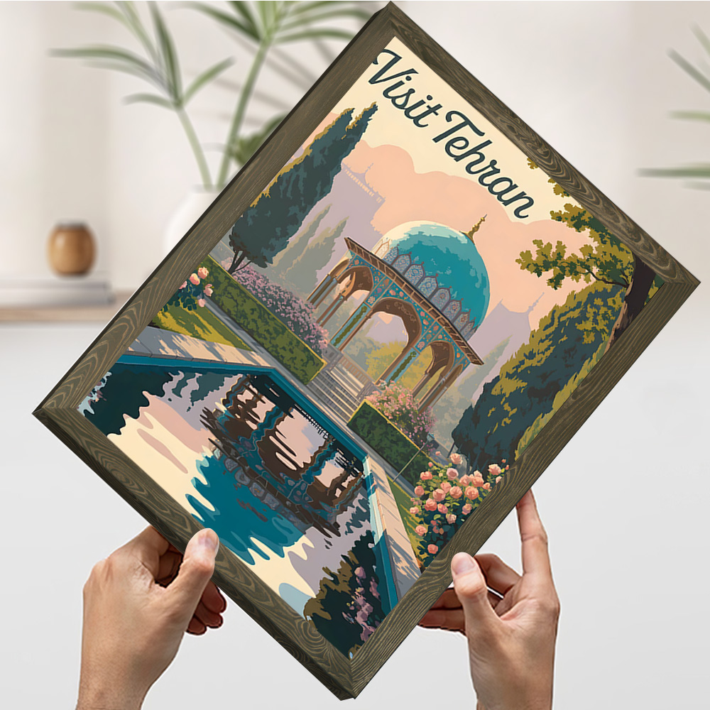 Visit Tehran Travel Poster Cus - Bathroom Home Visit avis et prix