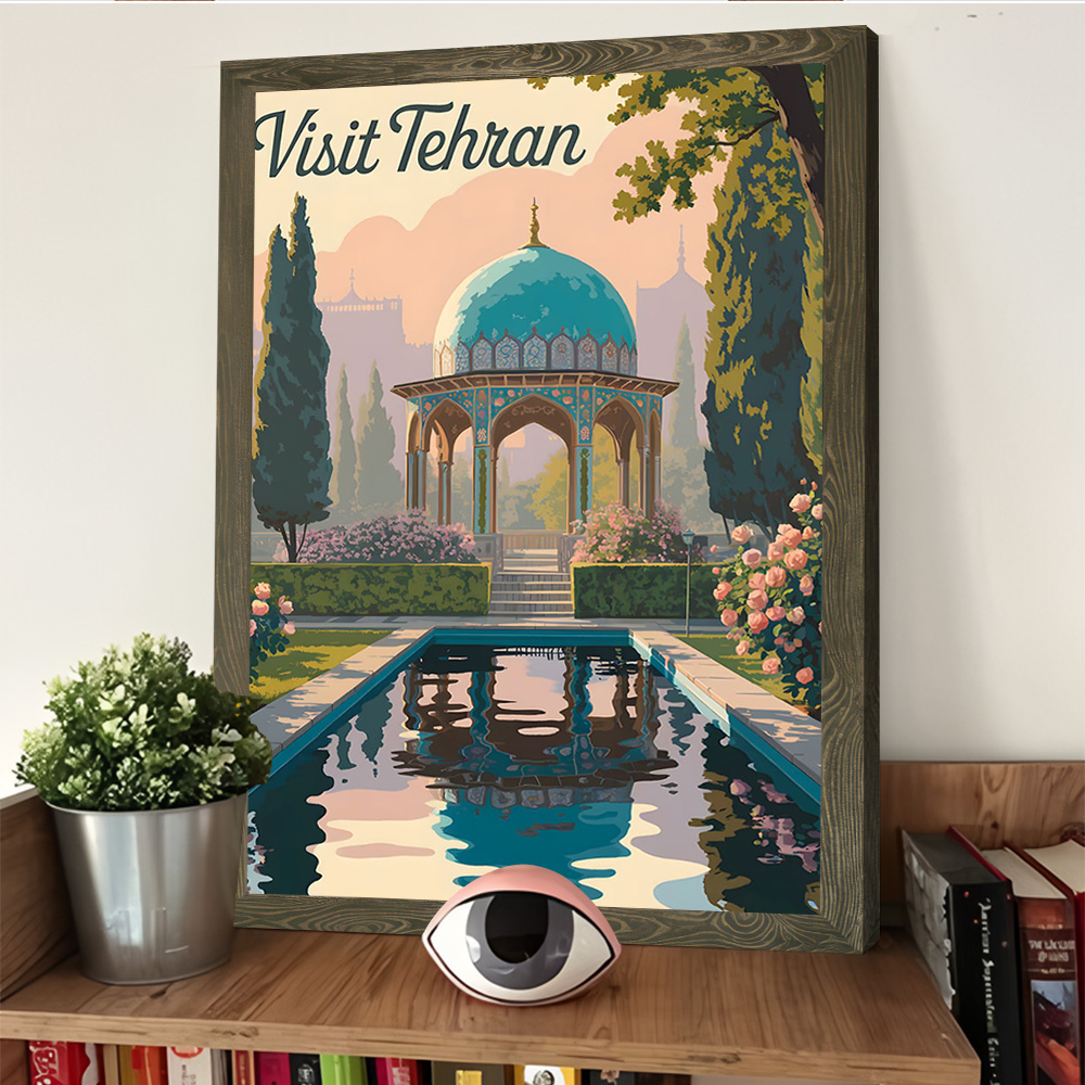 Visit Tehran Travel Poster Cus - Bathroom Home Visit avis et prix