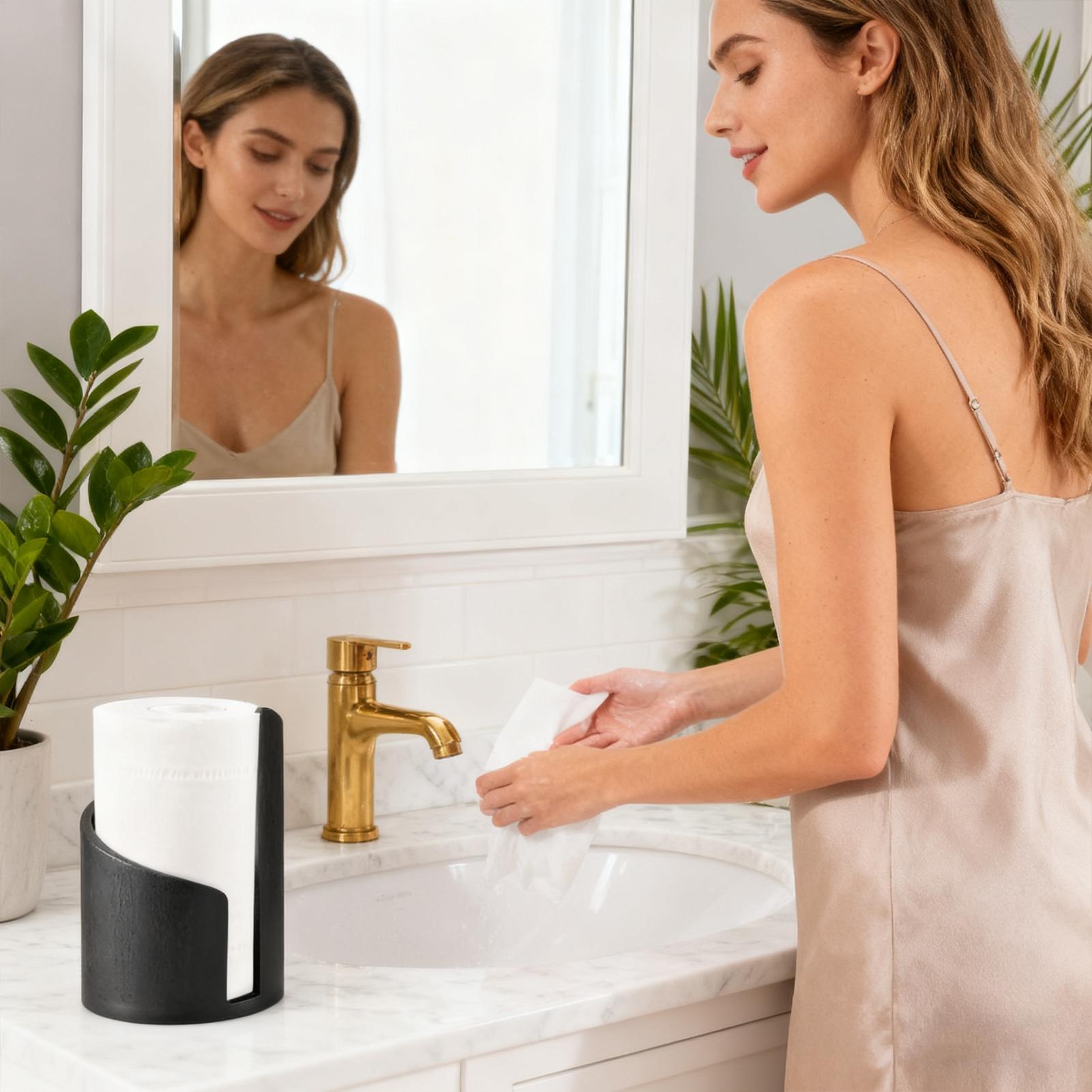 Wood Paper Towel Holder Farmho - Home Bathroom Paper Towel Dispenser avis et prix