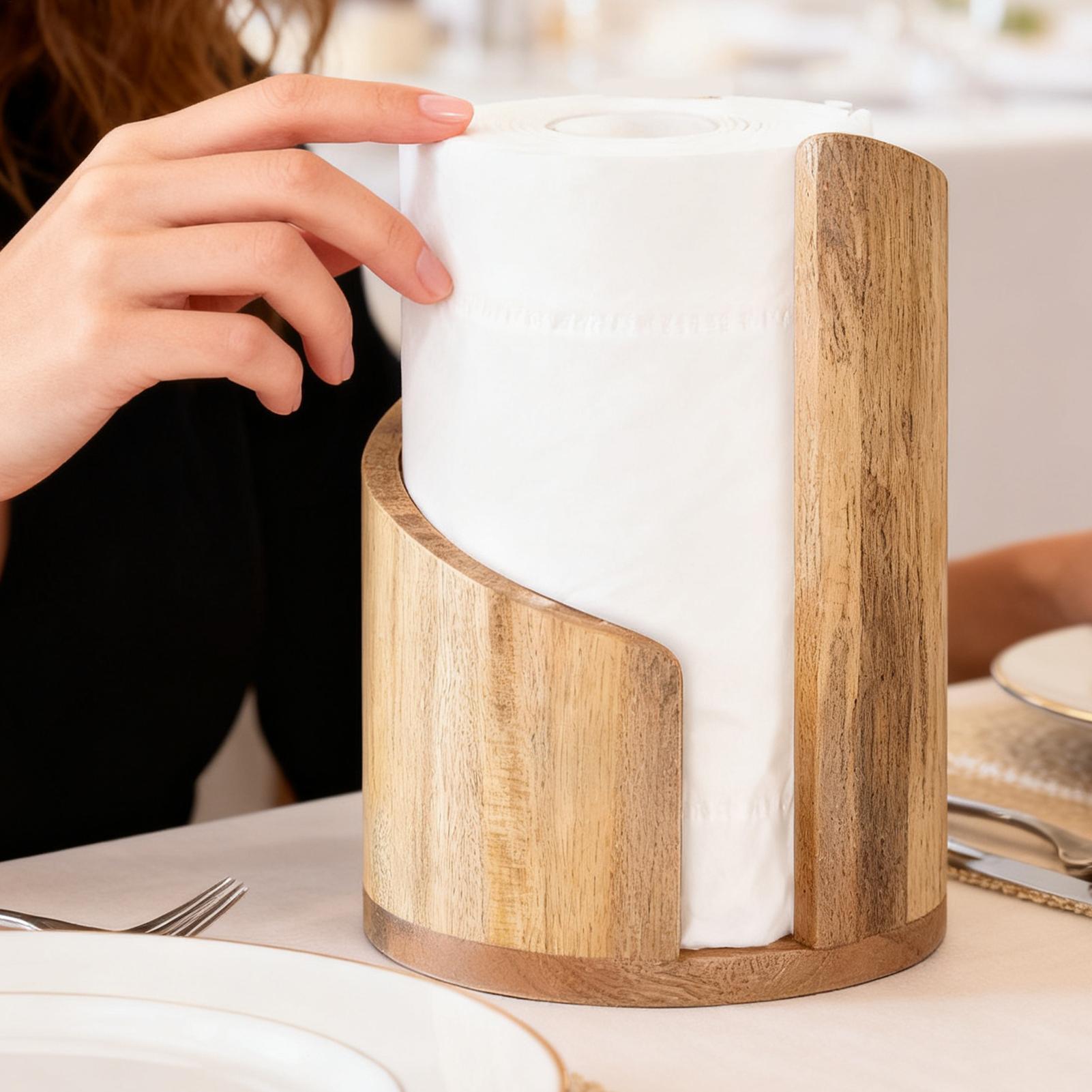 Wood Paper Towel Holder Farmho - Home Bathroom Paper Towel Dispenser avis et prix