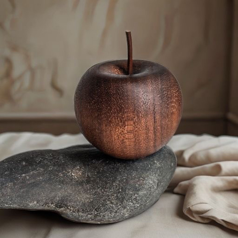 1/3 Set Of Wooden Apple Shaped - Home Bathroom Essentials avis et prix