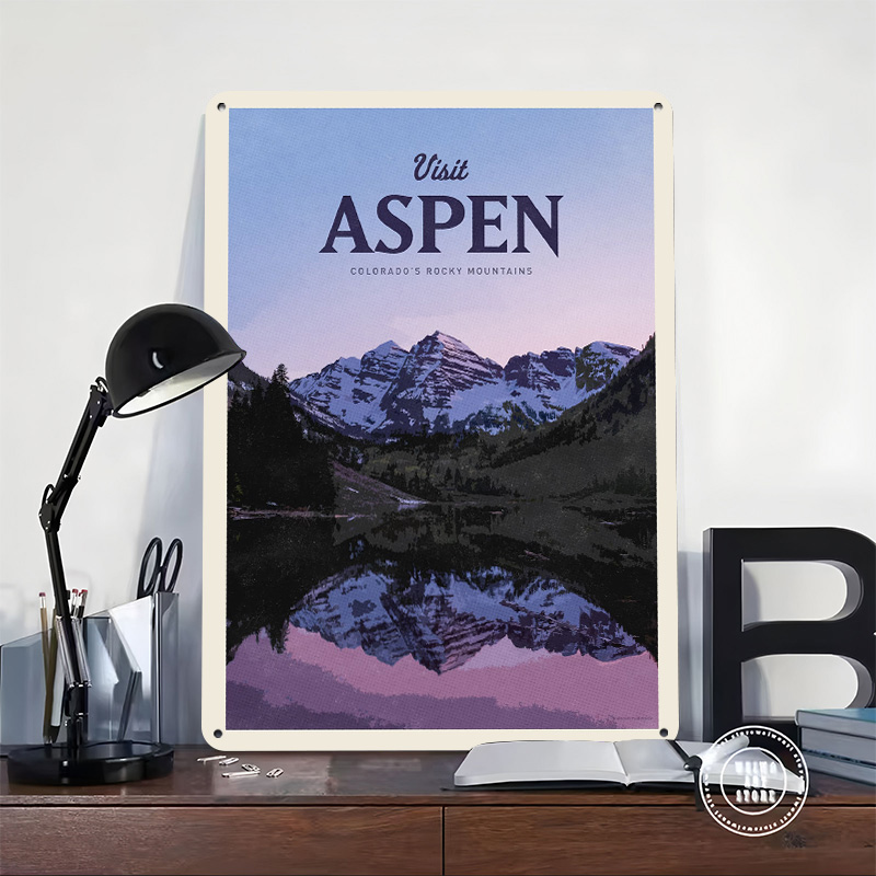 Visit Aspen 3D Texture Printed - Bathroom Home Visit avis et prix
