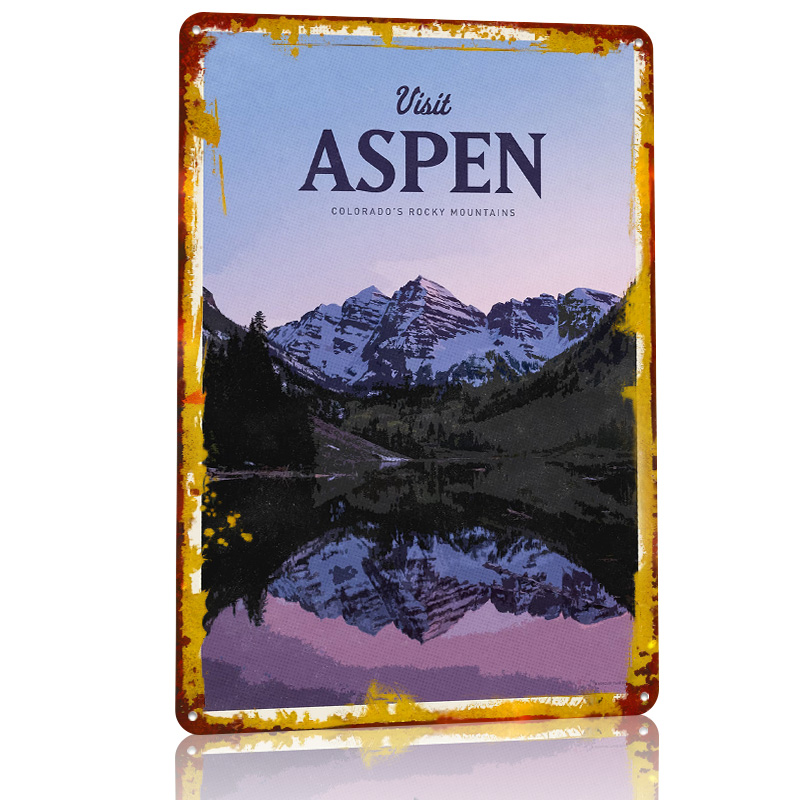 Visit Aspen 3D Texture Printed - Bathroom Home Visit avis et prix