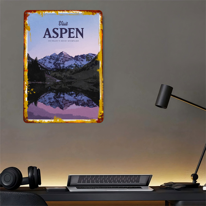 Visit Aspen 3D Texture Printed - Bathroom Home Visit avis et prix