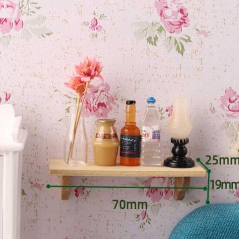 🛒1pcs 1:12 Dollhouse Wood Wall - Home Bathroom Wall Decor avis et prix