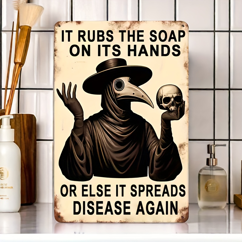 Vintage Hand Washing Reminder, - Home Bathroom Wall Decor avis et prix