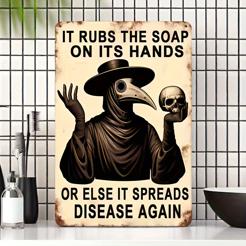 Vintage Hand Washing Reminder, - Home Bathroom Wall Decor avis et prix