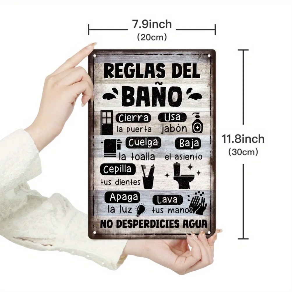 1pc Spanish Vintage Bathroom R - Home Bathroom Wall Decor avis et prix