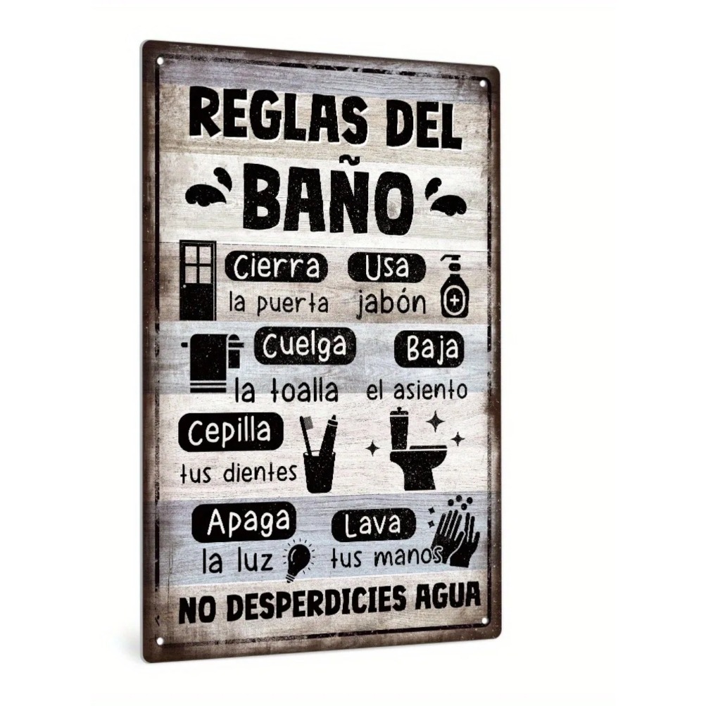 1pc Spanish Vintage Bathroom R - Home Bathroom Wall Decor avis et prix