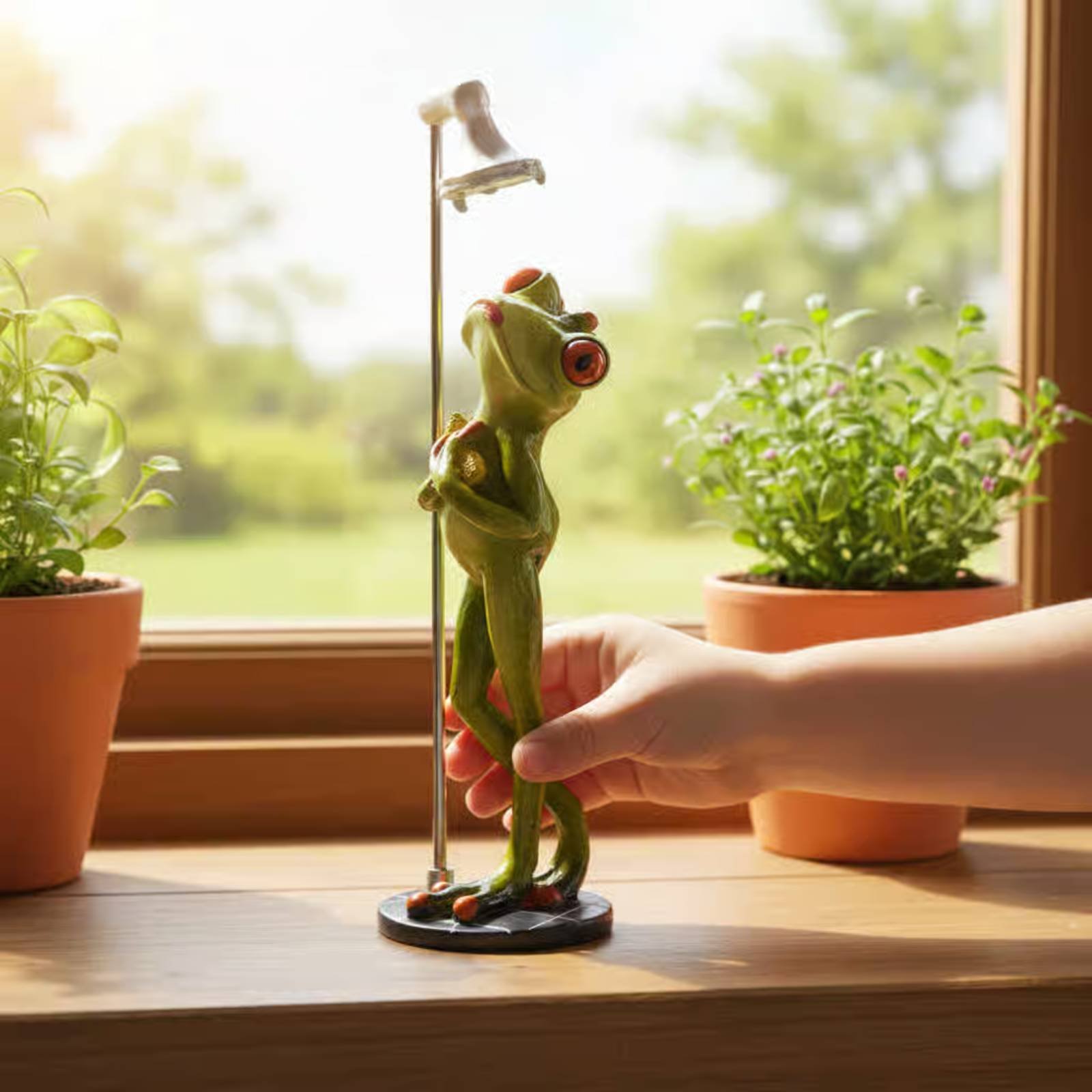 Showering Frog Figurine Novelt - Home In Bathroom avis et prix