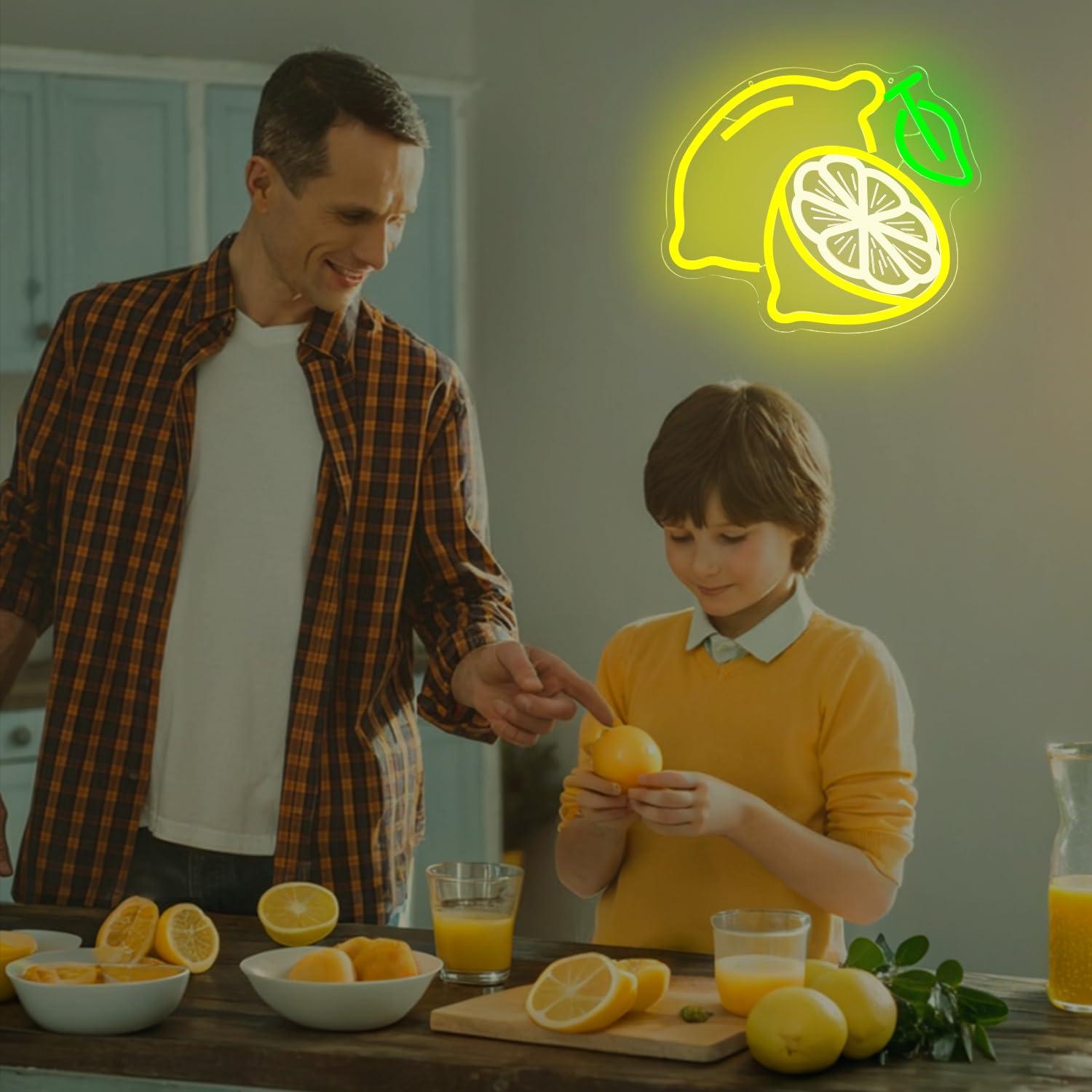 Lemon Neon Sign Dimmable LED L - Home In Bathroom avis et prix