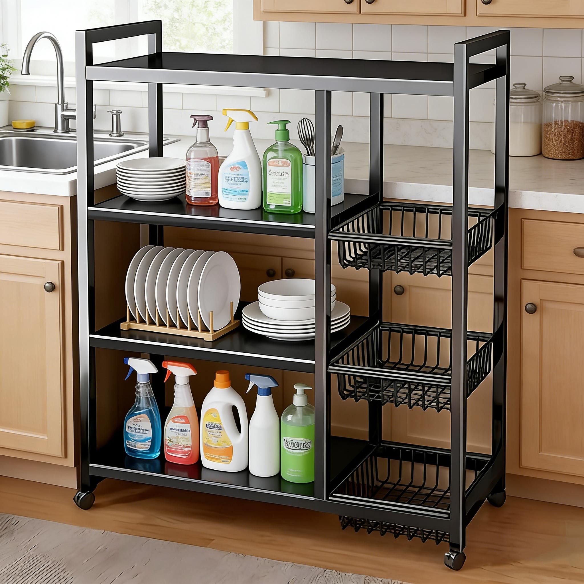 1pc portable storage rack, adj - Bathroom Home Improvement avis et prix
