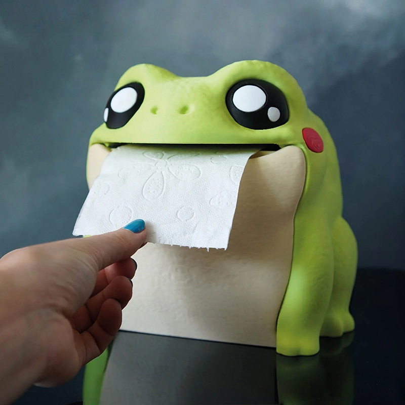 Funny Frog Tissue Box Portable - Home Bathroom Paper Towel Dispenser avis et prix